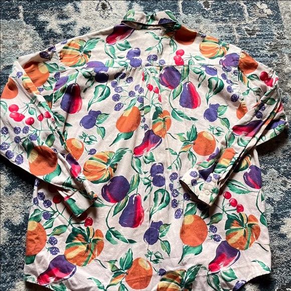 SOLD Vintage Bushwacker Button Down Blouse with - Picture 3 of 6